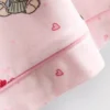 Pijamas cortos estilo boyfriend con estampado de ositos