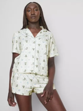 Pijamas cortos estilo boyfriend de Bambi y Thumper de Disney