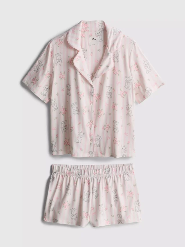 Pijamas cortos estilo boyfriend de Marie, de «Los aristogatos» de Disney