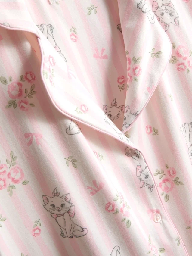Pijamas cortos estilo boyfriend de Marie, de «Los aristogatos» de Disney