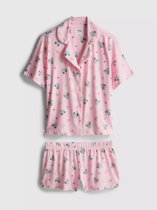 Pijamas cortos estilo boyfriend de Mickey Mouse de Disney