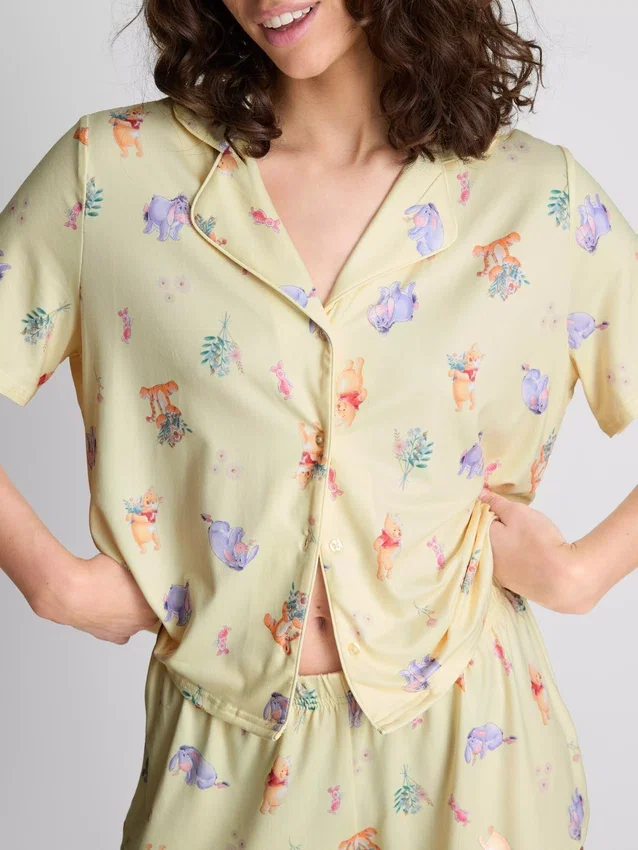 Pijamas cortos estilo boyfriend de Winnie the Pooh de Disney