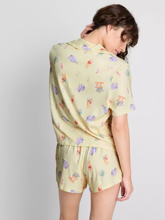 Pijamas cortos estilo boyfriend de Winnie the Pooh de Disney