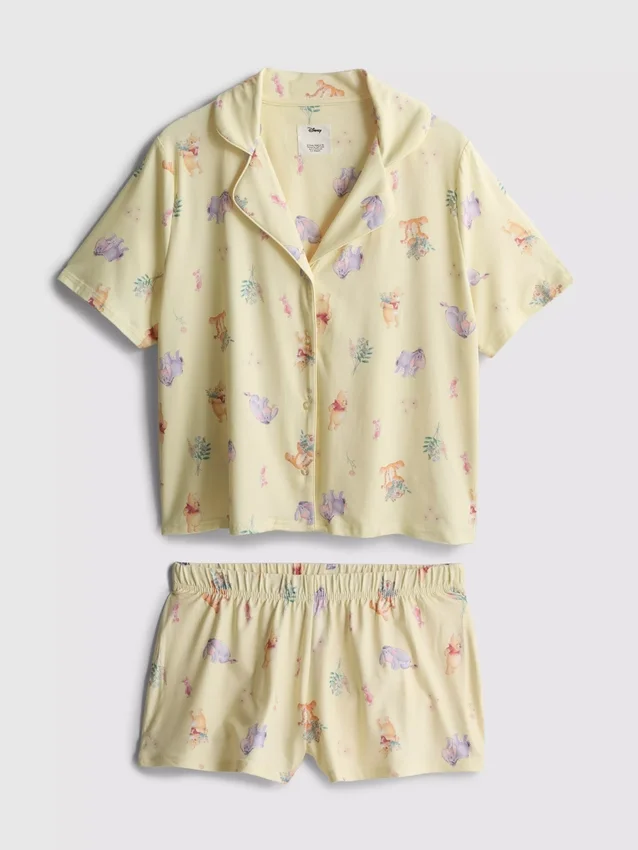 Pijamas cortos estilo boyfriend de Winnie the Pooh de Disney