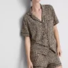 Pijamas cortos estilo boyfriend estampados