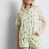 Pijamas cortos estilo boyfriend estampados
