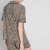 Pijamas cortos estilo boyfriend estampados