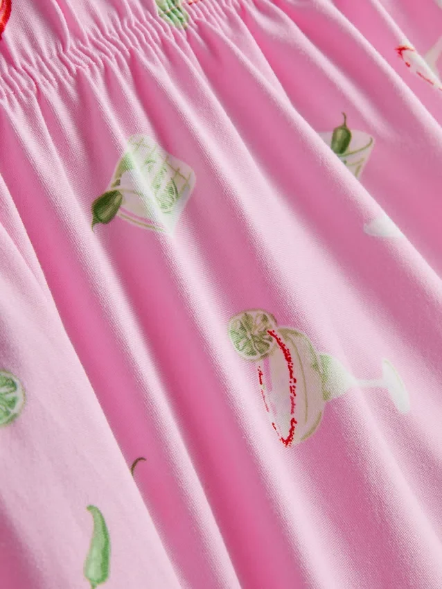 Pijamas cortos estilo boyfriend estampados