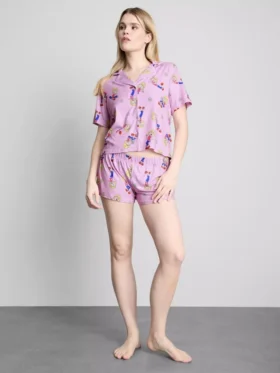 Pijamas cortos estilo novio de Lizzie McGuire de Disney