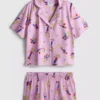 Pijamas cortos estilo novio de Lizzie McGuire de Disney