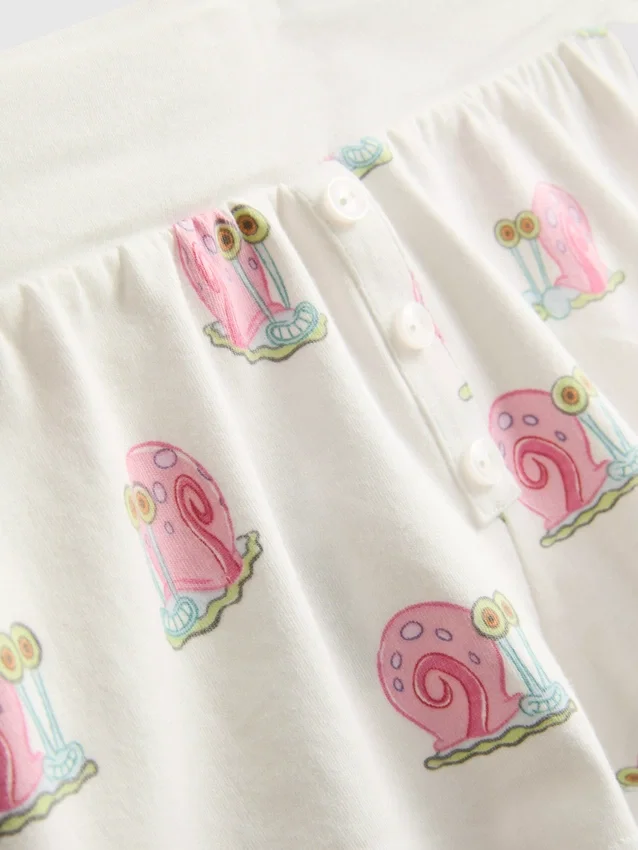 Pijamas cortos tipo camiseta sin mangas de Bob Esponja y Gary