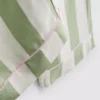 Pijamas de algodón a rayas estilo boyfriend