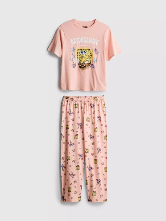 Pijamas de algodón con el personaje Bob Esponja