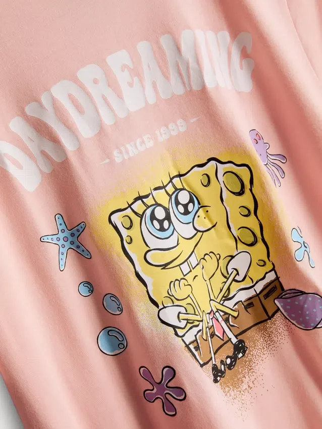 Pijamas de algodón con el personaje Bob Esponja