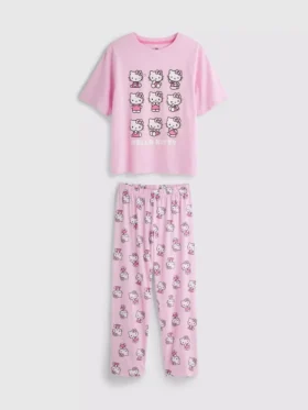 Pijamas de algodón con el personaje Hello Kitty