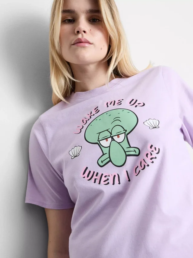 Pijamas de algodón con estampado de Bob Esponja