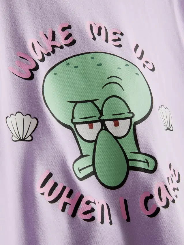 Pijamas de algodón con estampado de Bob Esponja
