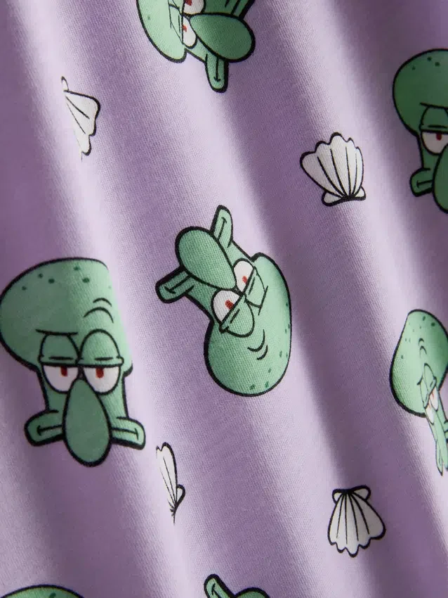 Pijamas de algodón con estampado de Bob Esponja