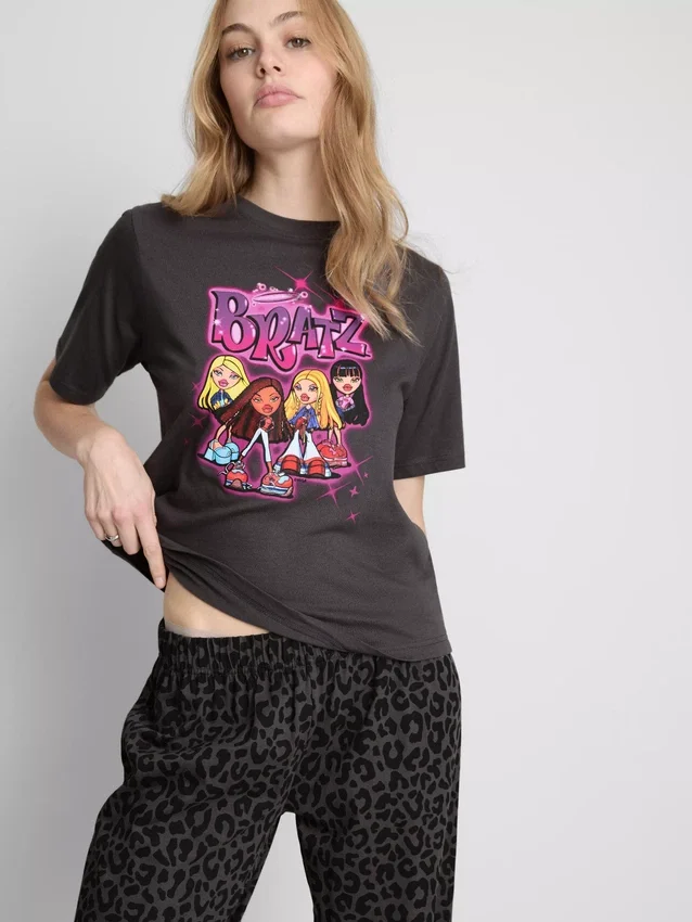 Pijamas de algodón con estampado de leopardo de Bratz