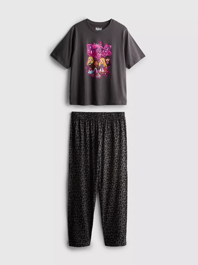 Pijamas de algodón con estampado de leopardo de Bratz