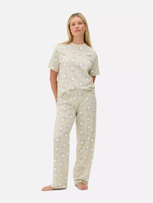 Pijamas de algodón con estampado de Miffy