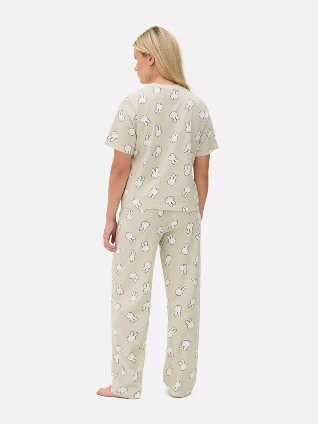 Pijamas de algodón con estampado de Miffy