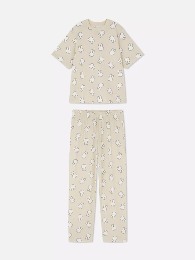 Pijamas de algodón con estampado de Miffy