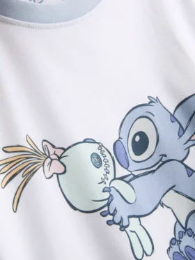 Pijamas de algodón con estampado de Stitch de Disney