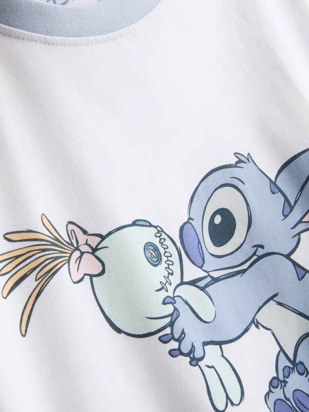 Pijamas de algodón con estampado de Stitch de Disney