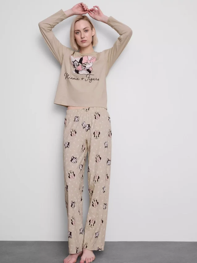 Pijamas de algodón estampados de Minnie Mouse de Disney