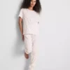 Pijamas de algodón estampados de pantalones cortos