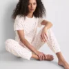 Pijamas de algodón estampados de pantalones cortos