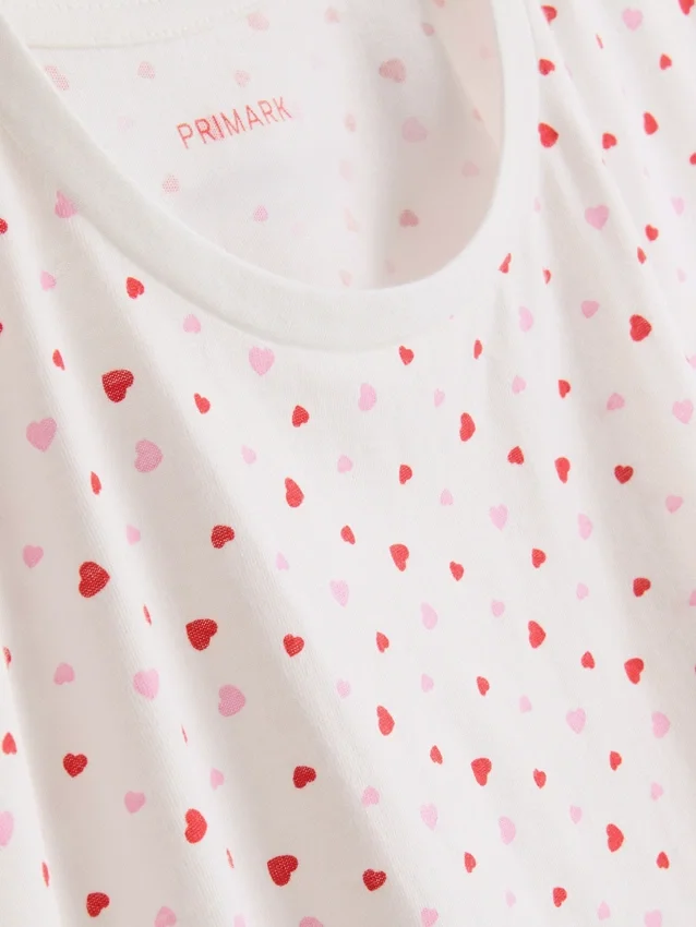 Pijamas de algodón estampados de pantalones cortos