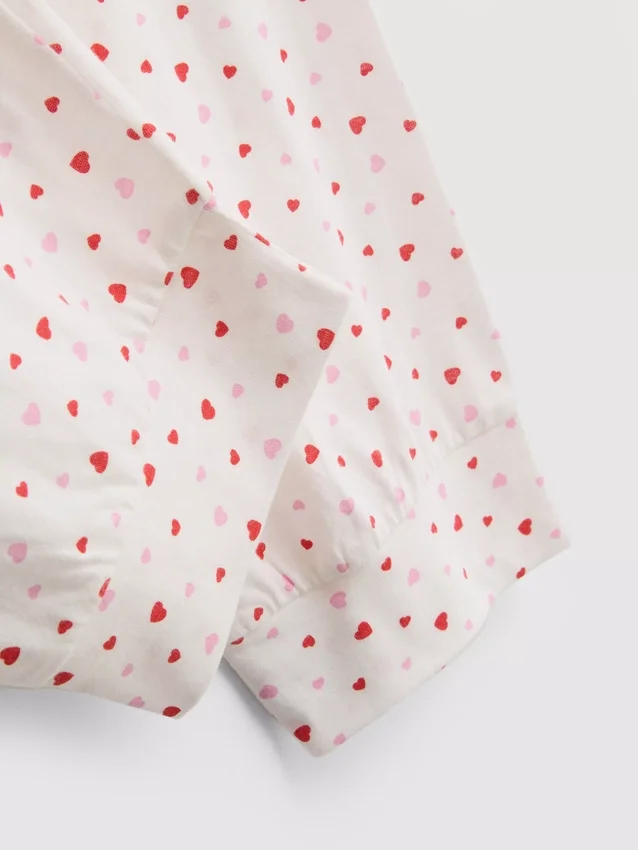 Pijamas de algodón estampados de pantalones cortos