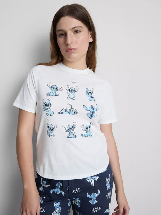 Pijamas de camiseta de Stitch de Disney