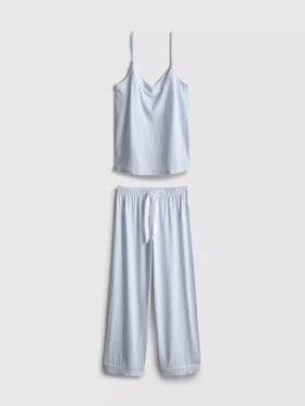 Pijamas de camisola con lazo de satén estampado