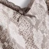 Pijamas de camisola de encaje con estampado de leopardo