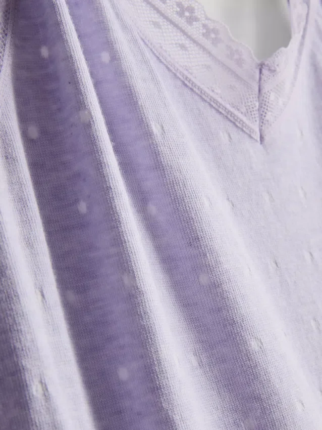 Pijamas de camisola y pantalones cortos sin costuras