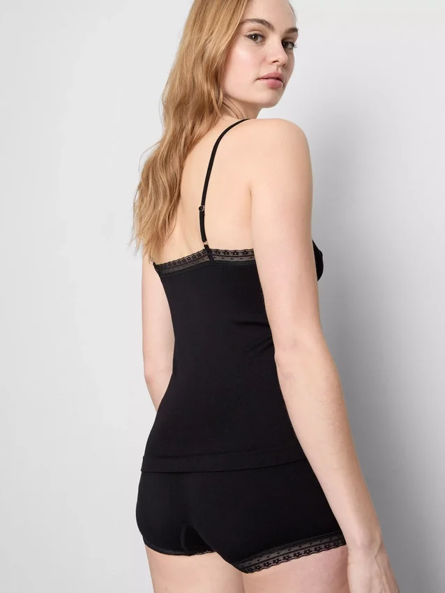 Pijamas de camisola y pantalones cortos sin costuras