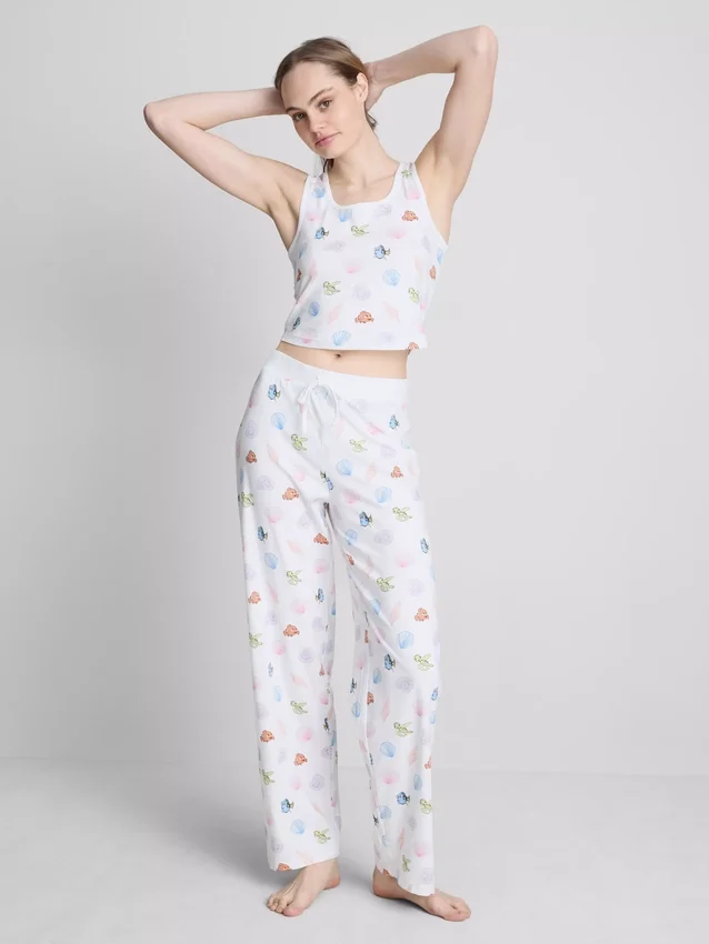Pijamas de Disney·Pixar «Buscando a Nemo» con camiseta sin mangas estampada, de tejido con alto contenido de algodón