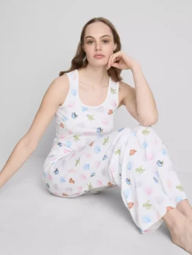 Pijamas de Disney·Pixar «Buscando a Nemo» con camiseta sin mangas estampada, de tejido con alto contenido de algodón