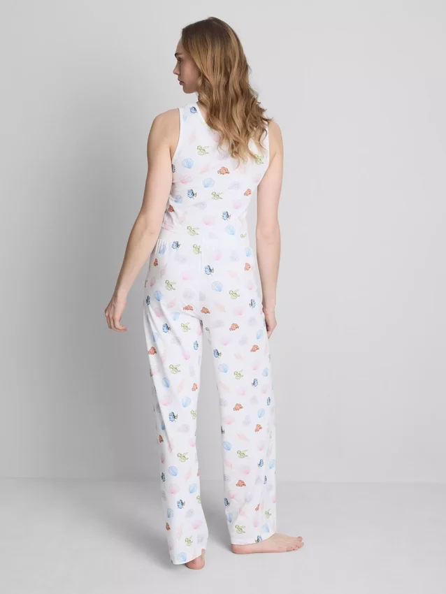 Pijamas de Disney·Pixar «Buscando a Nemo» con camiseta sin mangas estampada, de tejido con alto contenido de algodón