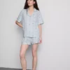 Pijamas de pantalones cortos estilo boyfriend estampados