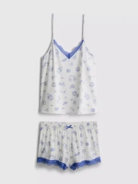 Pijamas de pantalones cortos y camiseta sin mangas