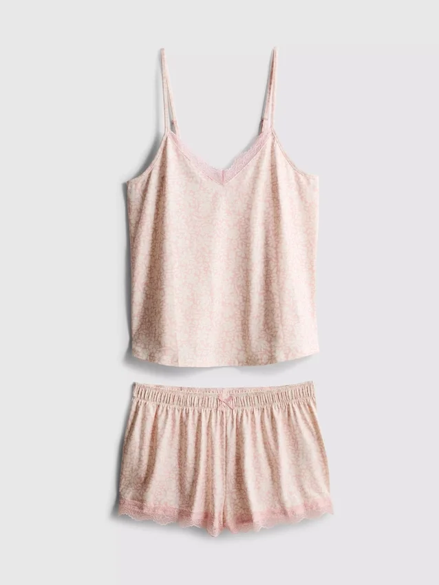 Pijamas de pantalones cortos y camiseta sin mangas