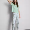 Pijamas estampados de algodón