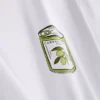 Pijamas estampados de algodón con cuello redondo
