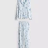 Pijamas estilo boyfriend a rayas de Stitch de Disney