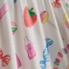 Pijamas estilo boyfriend con estampado de dulces