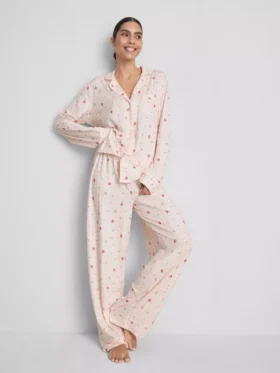 Pijamas estilo boyfriend de cuadros vichy de Stacey Solomon